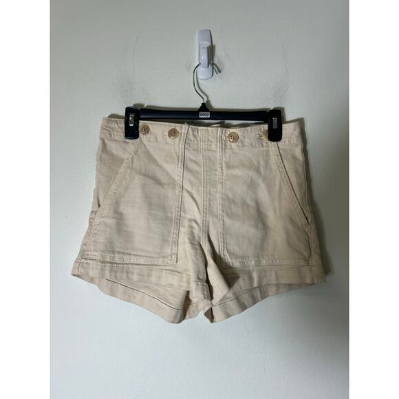 Pilcro Cream Soft Denim Shorts Sz 29 - Picture 1 of 4